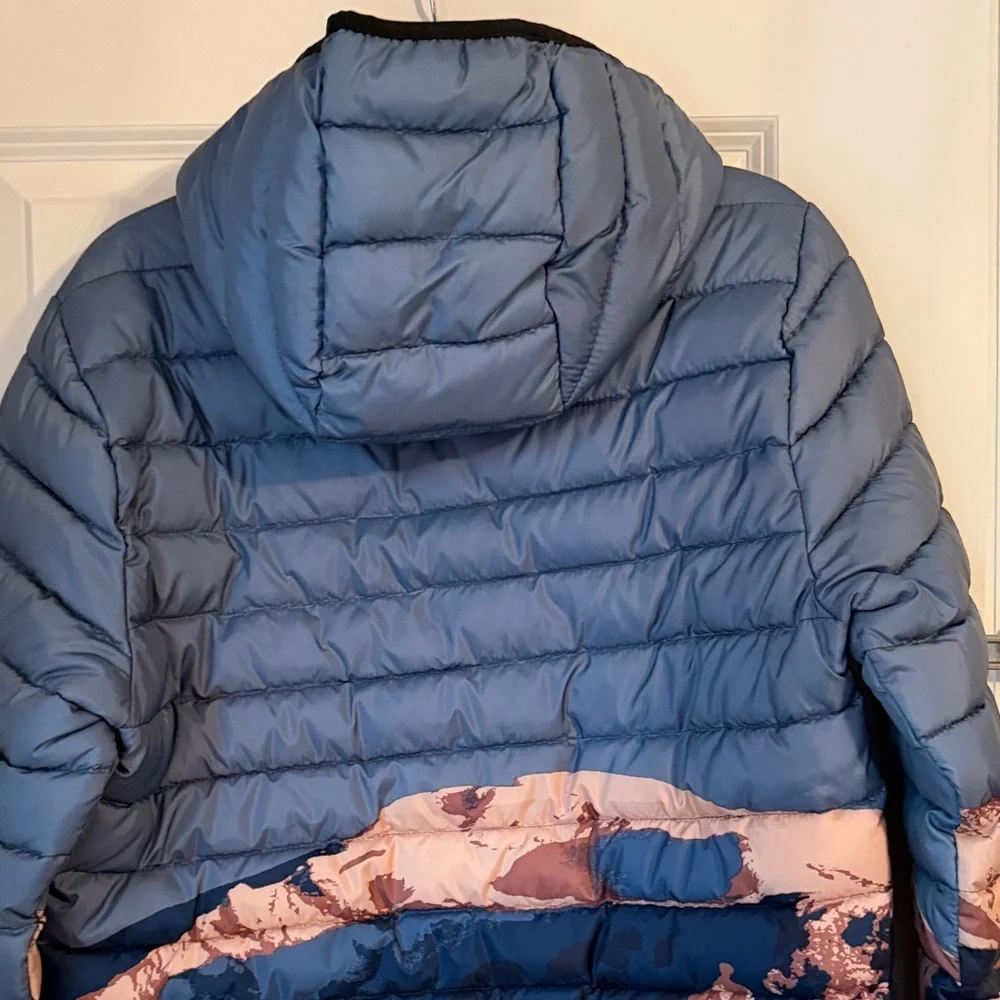 Hollister Blue and Beige Mountain Jacket